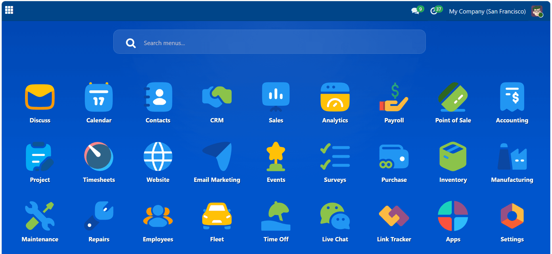AI Powered Enterprise ERP Dashboard