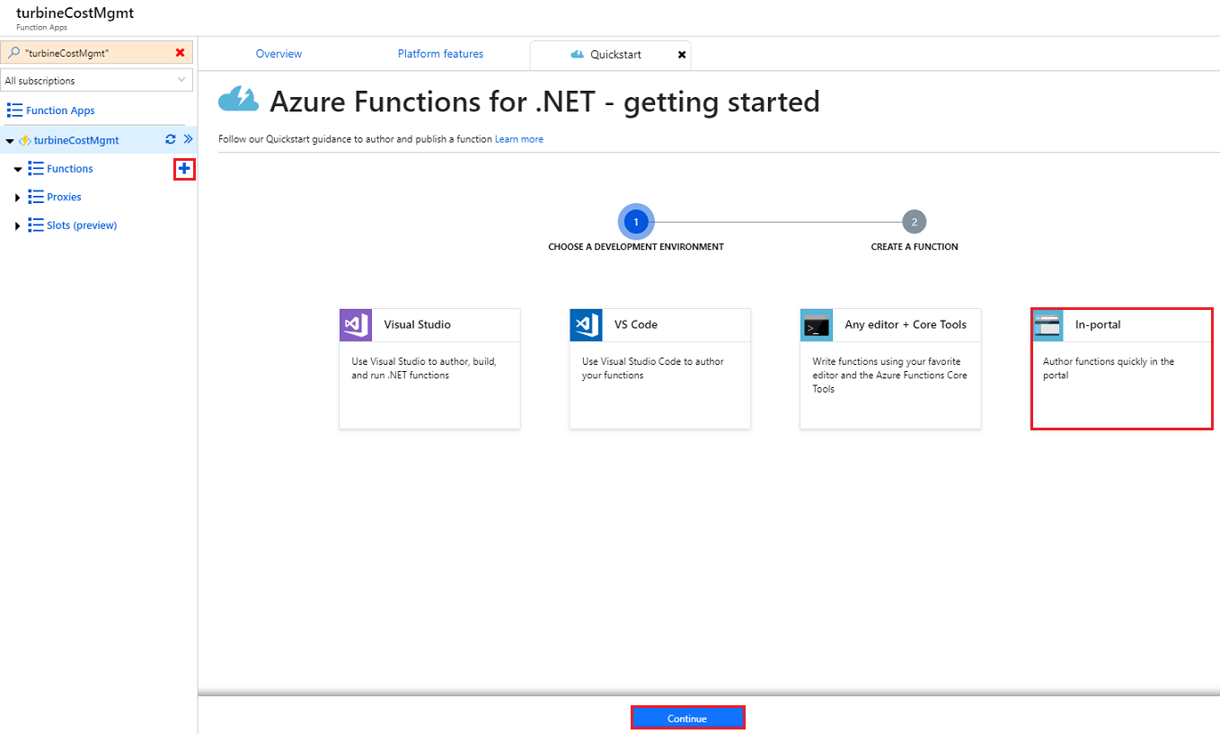 Azure Functions for .net