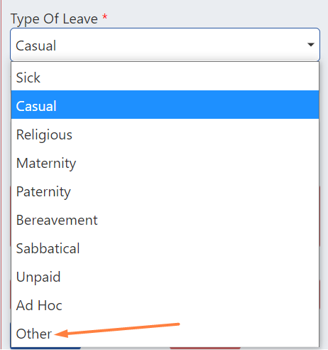 Types of Leave